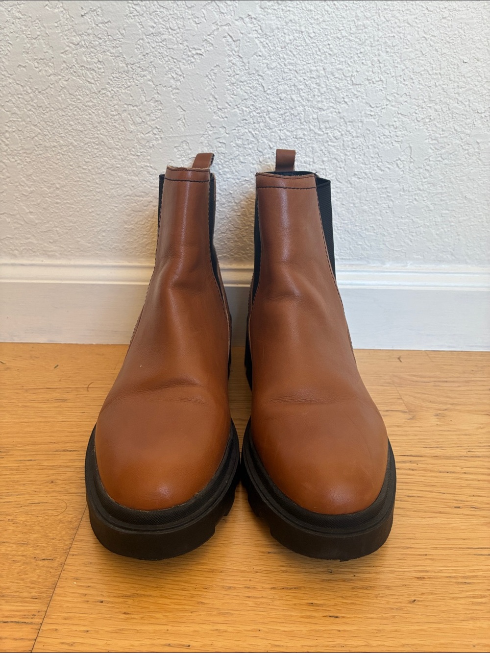 Women’s Chelsea Boots in Brown with Black Sole - Classic Slip-On